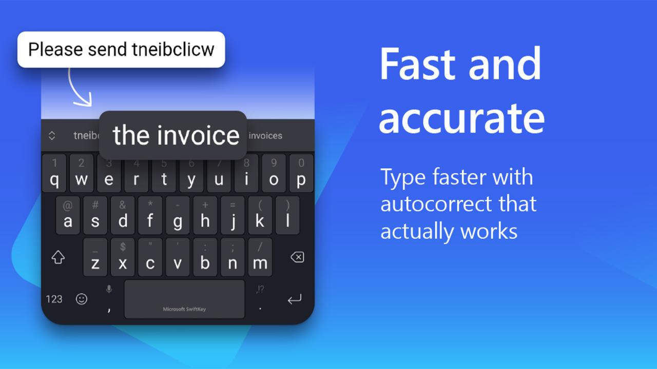 Microsoft SwiftKey Keyboard skärmdump 2023